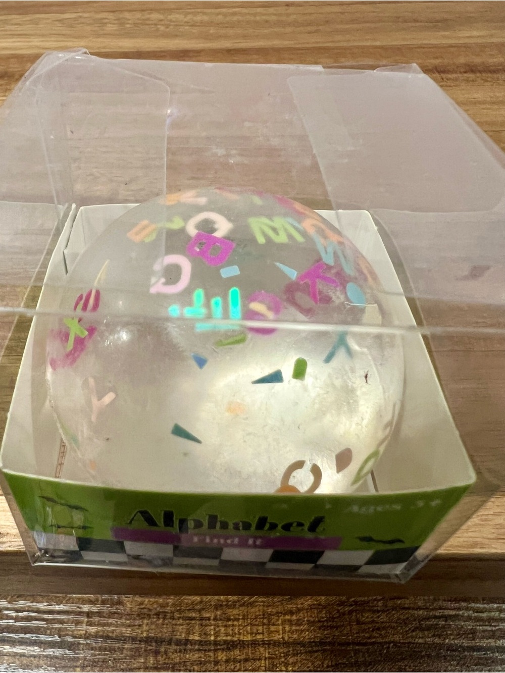 🎯 Alphabet Find It Clear Sugar Squish Ball 🌟 - Picture 2 of 4